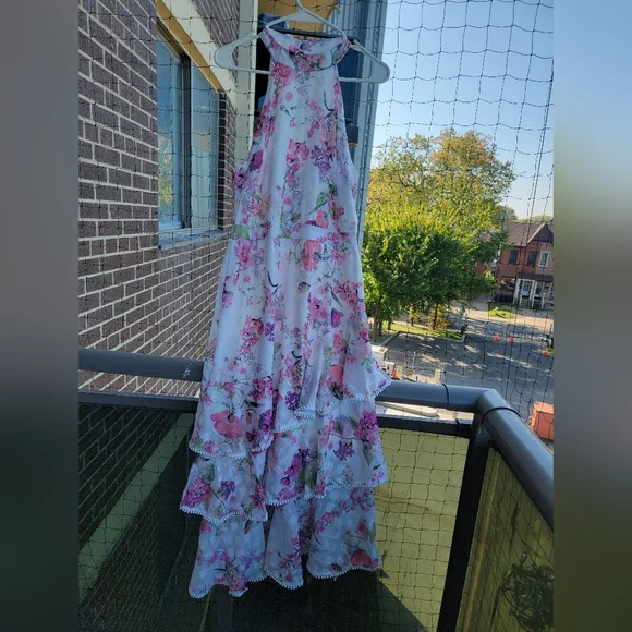 Lipsy Natalia Tiered Halter Dress - Picture 5 of 13